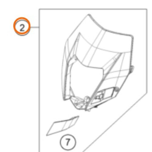 MASCARILLA DE FARO EXC 14-16 NARANJA