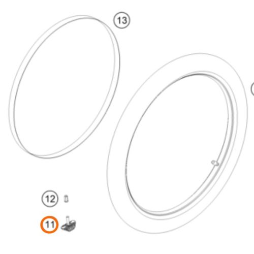 PESA DE ARO 17-21 DELANTERO 1.60 SX/EXC 16-24