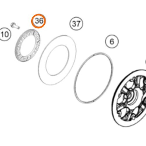 SIMBRA DE EMBRAGUE 350-500 EXC-F 12-19