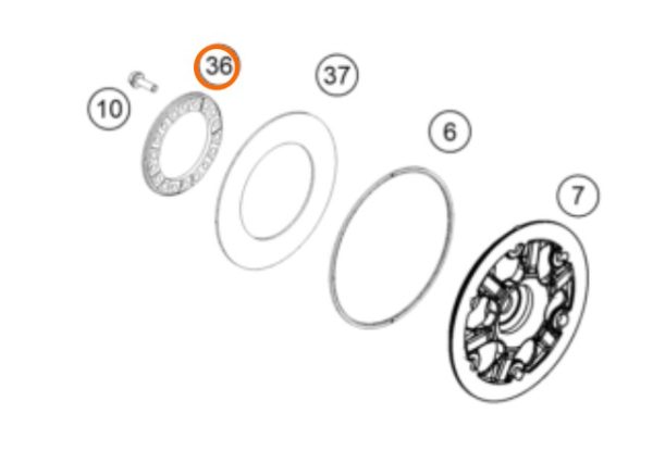 SIMBRA DE EMBRAGUE 350-500 EXC-F 12-19