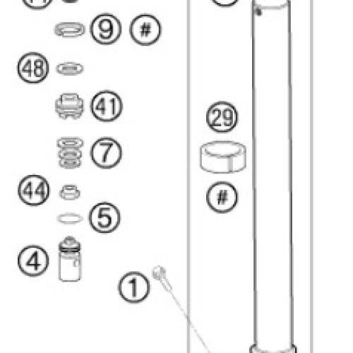 BARRA DE SUSPENSION DERECHA 65 SX 03
