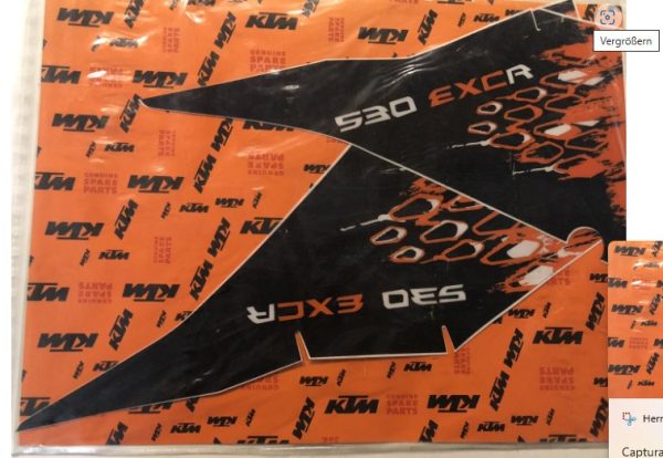 ADHESIVO DE CAJA DE AIRE 530 EXC 2008