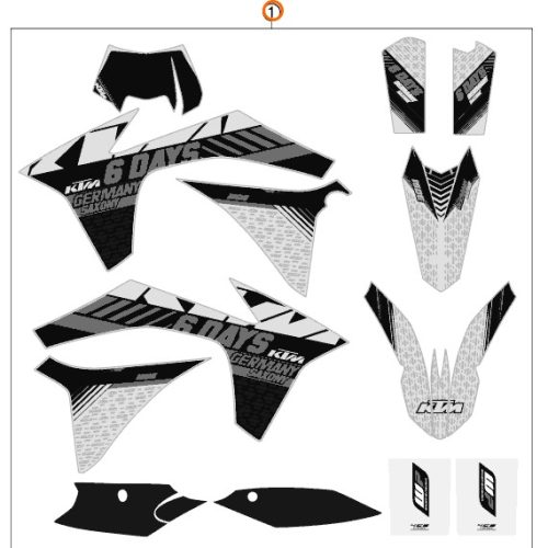 KIT DE ADHESIVOS SIX DAYS