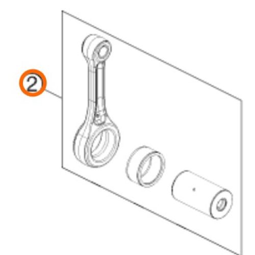 KIT DE BIELA 4T 500 EXC 12-13