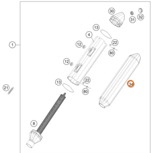 FIBRA DE ESCAPE 4T 04-18