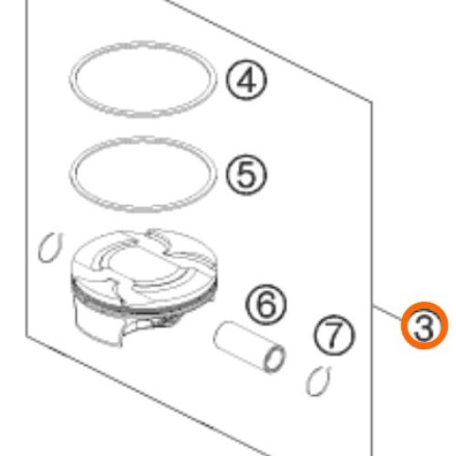 KIT DE PISTON 4T 450 SX-F 13-15