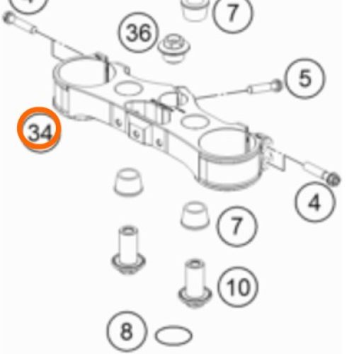 CLAMP SUPERIOR 22 MM SX-F 2016