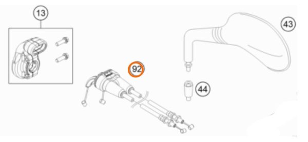 CABLE DE ACELERADOR 4T SX/EXC 16-18