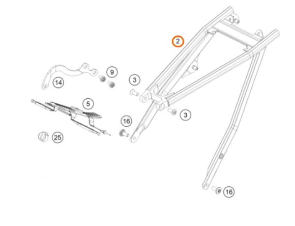 SUB FRAME 2T/4T SX/EXC 17-19