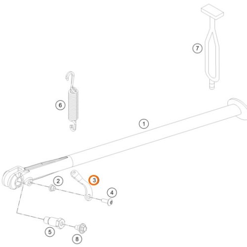 PLATINA DE SIMBRA DE PATA DE APOYO  EXC 17-22