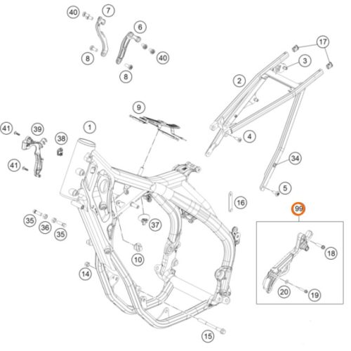 PROTECTOR DE PIÑON 4T 6250/350 SX-F/EXC-F 16-21