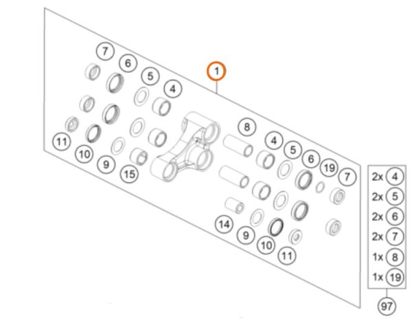 TRIANGULO DE SUSPENSION POSTERIOR SX 16-18
