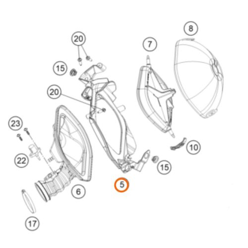 PLACA POSTERIOR IZQUIERDA SX 16-18