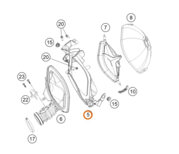 PLACA POSTERIOR IZQUIERDA SX 16-18