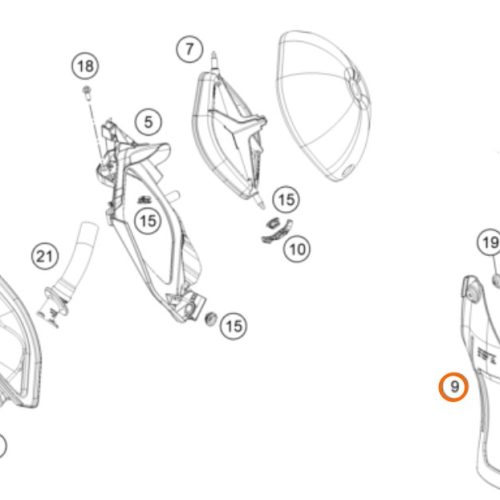PROTECTOR DE AMORTIGUADOR SX/EXC 17-22