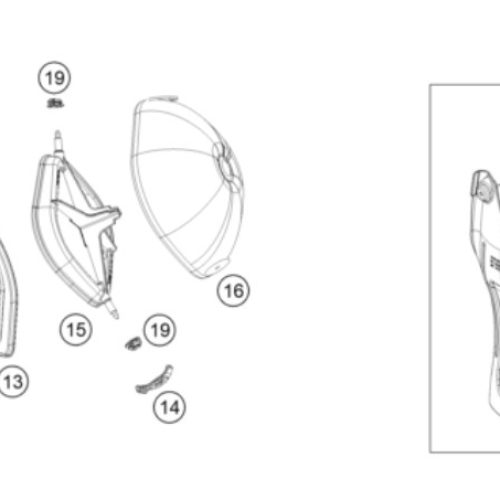 PROTECTOR DE AMORTIGUADOR SX/EXC 17-22