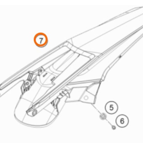 GUARDAFANGO POSTERIOR SX BLANCO 16-18