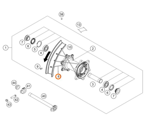 RADIO ARO 19 POSTERIOR SX 16-20