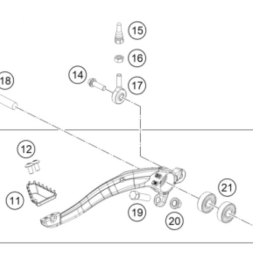 PATA DE FRENO SX 16-18