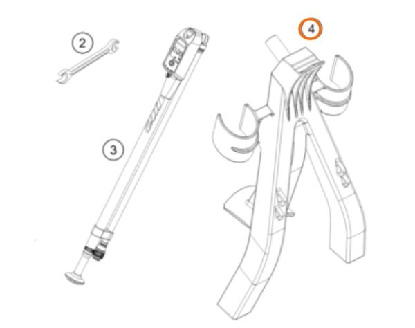 TRIANGULO DE APOYO CON SOPORTE DE SUSP SX 18-21