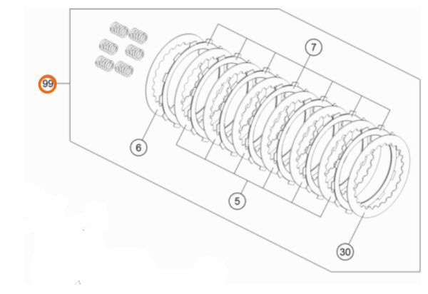 KIT DE EMBRAGUE 250 SX-F 16-18