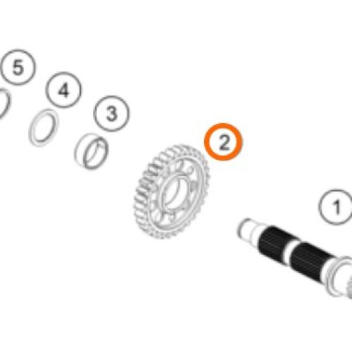 PIÑON DE 2DA 250 SX-F 17-18