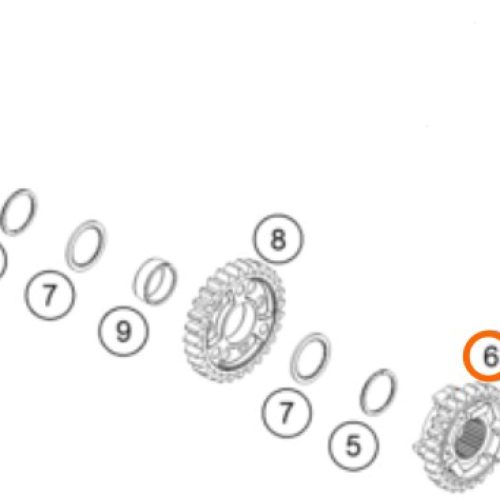 PIÑON DE 5TA EJE 2 250 SX-F 16-17