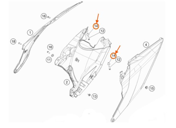 BUJE DE GUARDAFANGO POSTERIOR 19-20