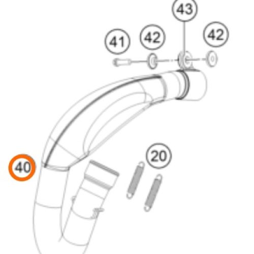 ESCAPE ORIGINAL HEADER 250 SX-F 19-22