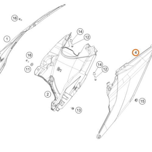 SPOILER POSTERIOR IZQUIERDO SX/XC 19-21