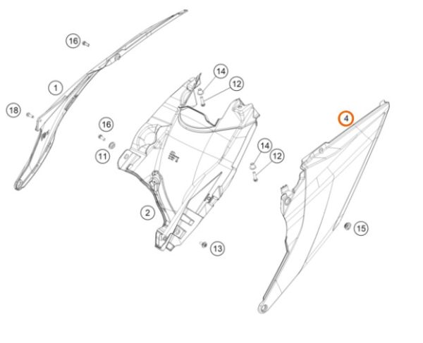 SPOILER POSTERIOR IZQUIERDO SX/XC 19-21