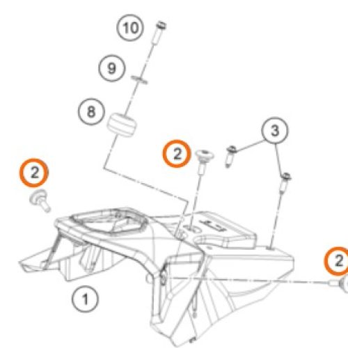 PERNO SOPORTE DE ASIENTO SX/EXC 19-21