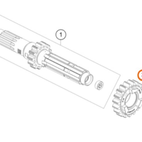 PIÑON DE 4TA 250 SX-F 19-24