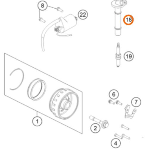 PIPETA DE BUJIA 4T 350 SX-F/EXC-F 19-23