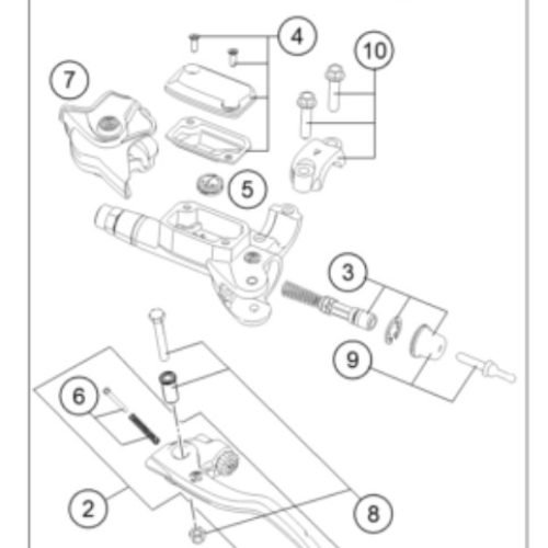 KIT DE REPARACION BOMBA DE EMBRAGUE 9MM 16-17