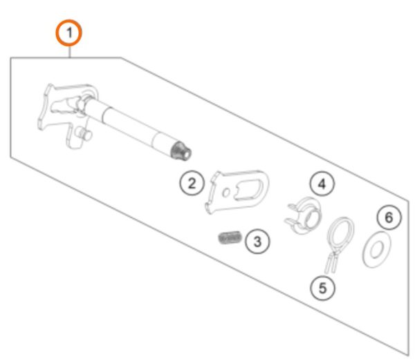 EJE DE CAMBIOS 250 SX-F/EXC-F 16-17