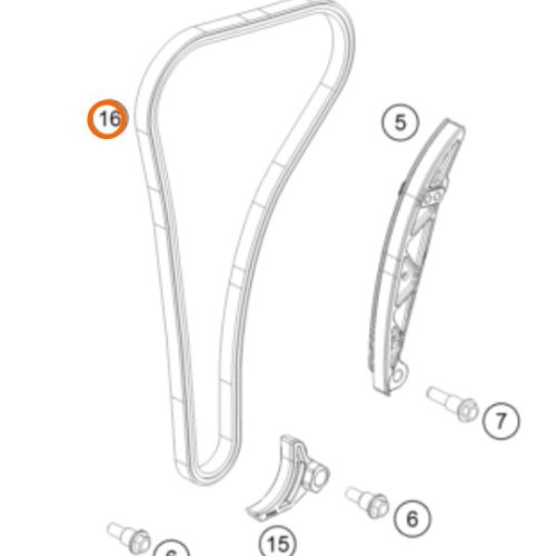 CADENILLA DE DISTRIBUCION 250/350 SX F/ EXC F 17-22