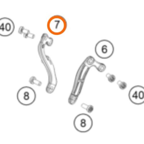 SOPORTE DE MOTOR DERECHO 350 EXC-F 2020