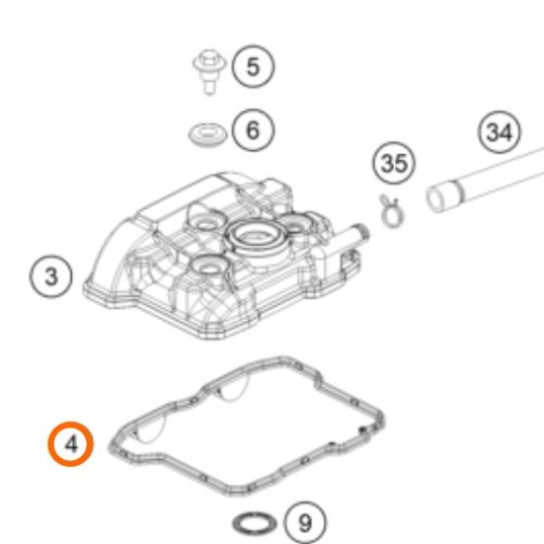 EMPAQUE DE TAPA VALVULAS 250/350 SX-F 19-20