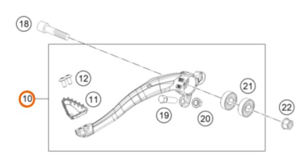 PATA DE FRENO 450 SX F 16-18
