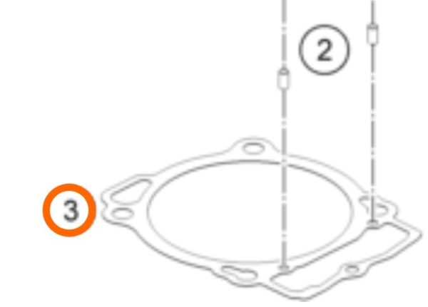 EMPAQUE DE BASE DE CILINDRO 4T 450 SX-F 16-18