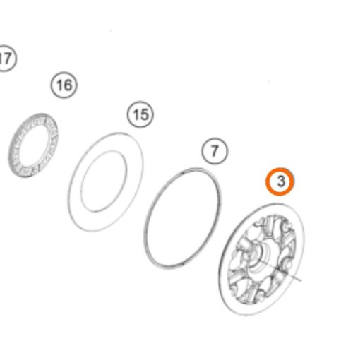 PLATO DE PRESION DE EMBRAGUE 350/5