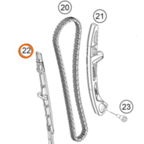 GUIA DE CADENILLA 450 SX-F 2018