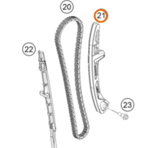 GUIA DE CADENILLA 450 SX-F 2018