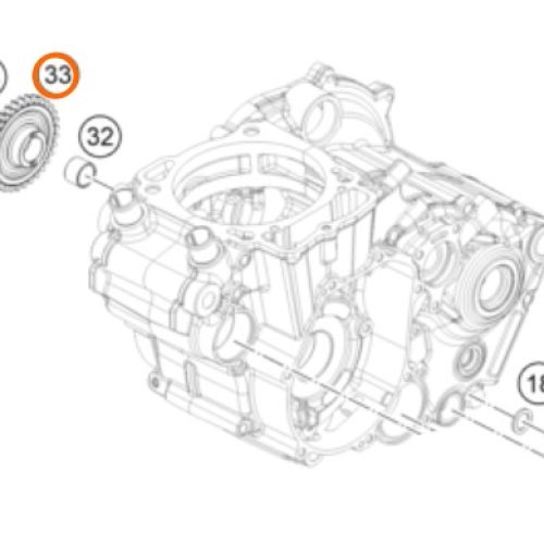 PIÑON DE DISTRIBUCION 450 SX-F 17-20