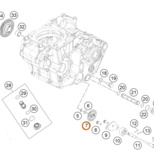 PIÑON DE BOMBA DE ACEITE 450 SX-F 18-20