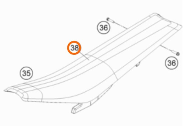 FORRO DE ASIENTO EXC SIX-DAYS 2018