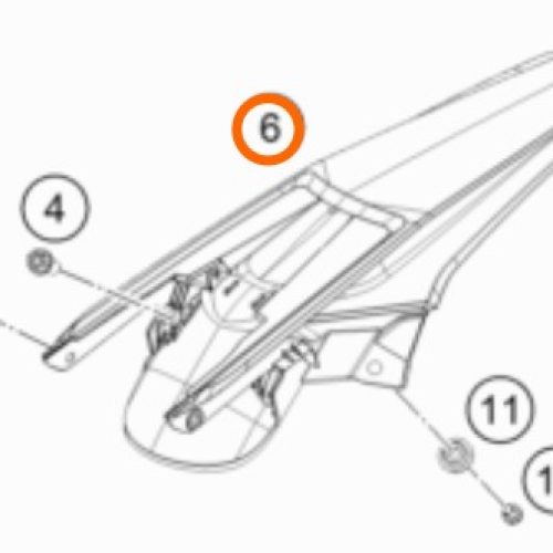 GUARDAFANGO POSTERIOR EXC NARANJA 17-19