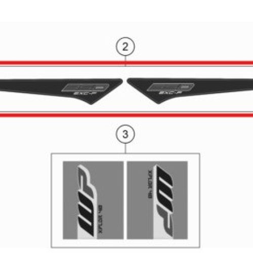 ADHESIVO DE GUARDAFANGO POSTERIOR 350 EXC-F