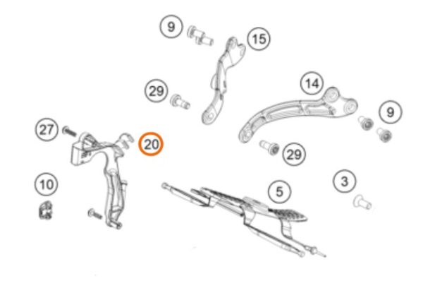 PASACABLE DE CHASIS EXC 20-21